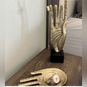 India Boutique Gold Hand Sculpture